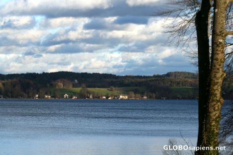 Postcard Starnberger See at Bernried