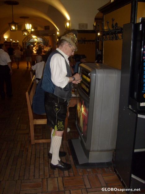 Postcard Smokin' Lederhosen
