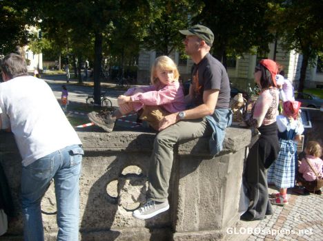 Postcard Oktoberfest Parade 15o18 Boy