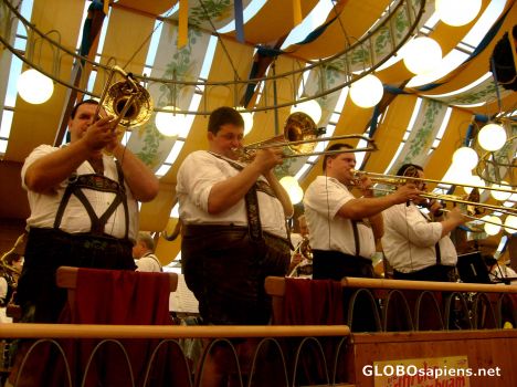 Postcard WiesnZelt03: Umpah Band