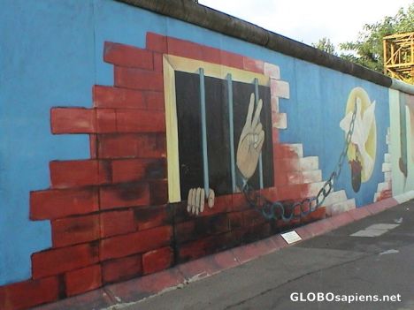 Postcard Berlin Wall
