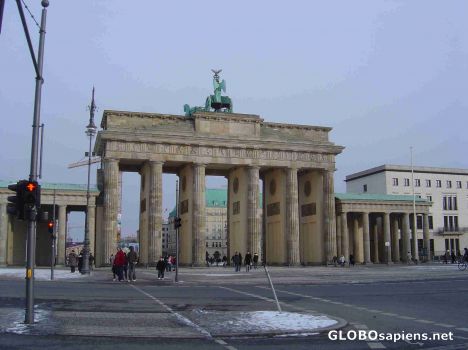 Postcard Brandenburg Gate