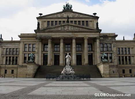 Postcard Schauspielhaus at Gendarmenmarkt