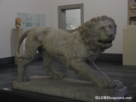 Postcard Lion Statue