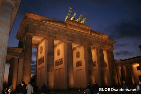 Postcard Brandenburg Gate