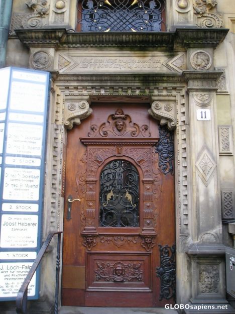 Postcard Door detail