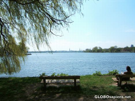 Postcard Außenalster