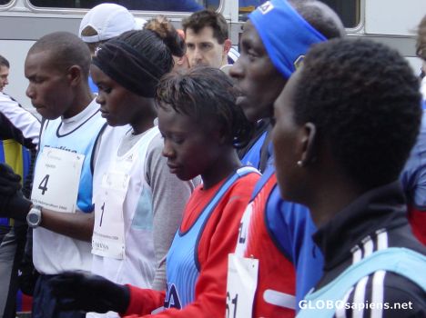 Postcard Frankfurt City Marathon - Kenia Champions