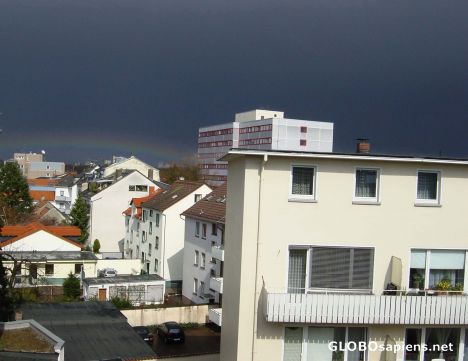 Postcard Rainbow - sun after the storm