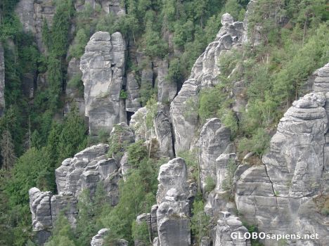 Postcard Sandstone Rock Formations