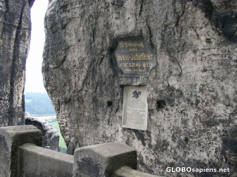 Postcard Bastei - Sandstone mountains