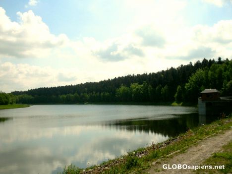 Postcard Neunzehnhain Reservoir