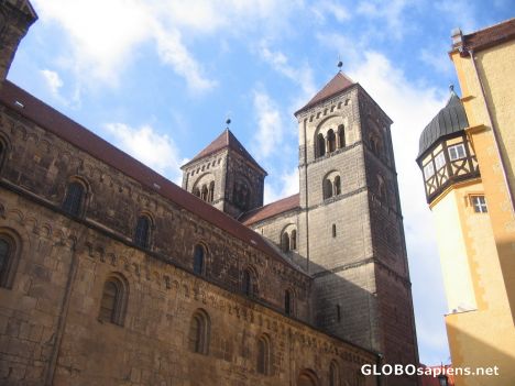 Postcard Old castle of Quedlinburg