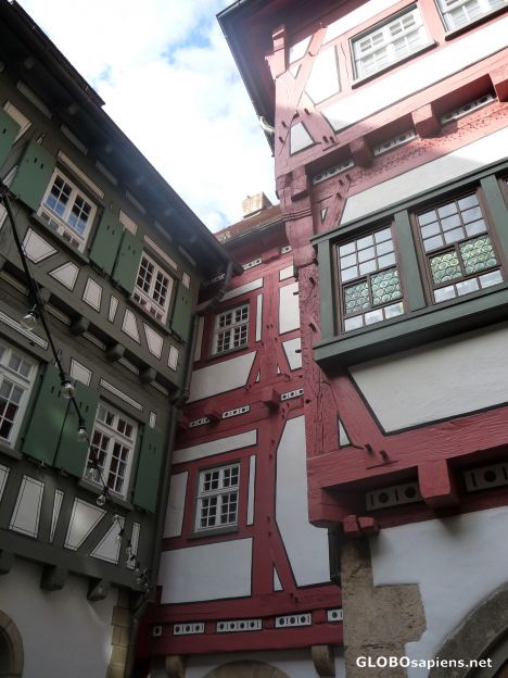Postcard Half-timbered houses -
