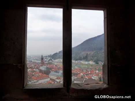 Postcard The old town at Neckar river -