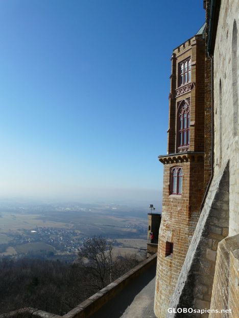 Postcard The view from the castle