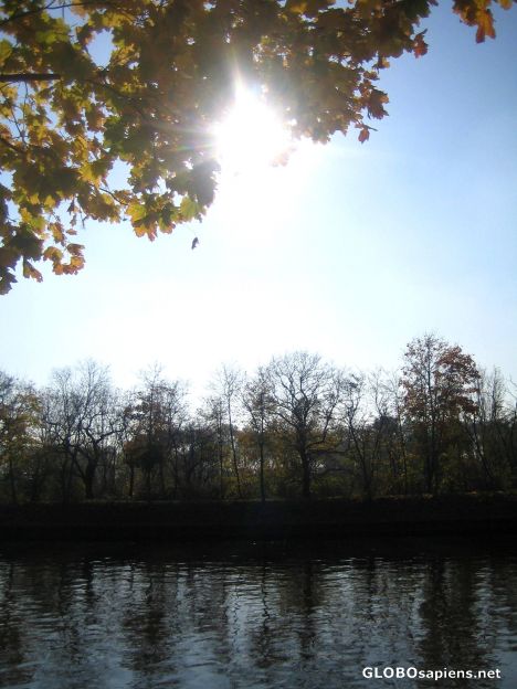 Postcard Autumn at the Neckar