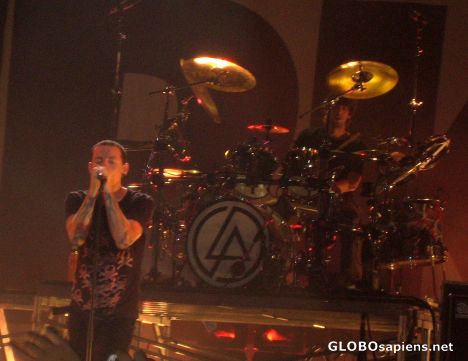 Postcard Linkin Park concert in the Sap-Arena