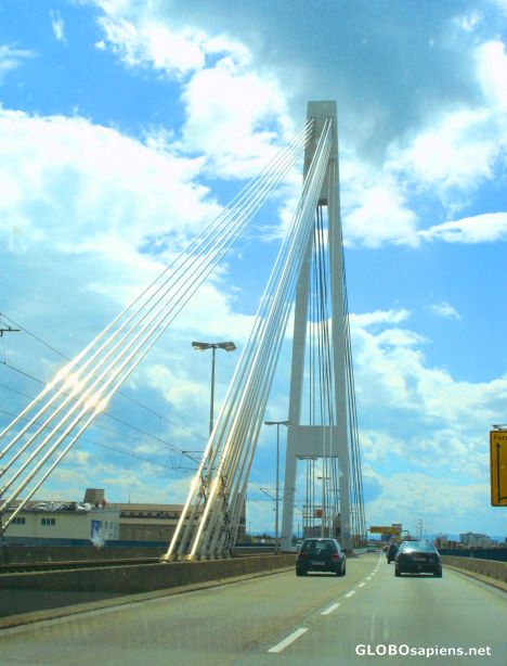 Postcard Kurt Schumacher bridge
