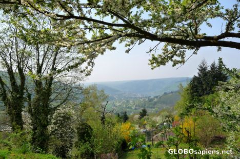 Postcard View over the Odenwald hills
