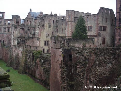Postcard Heidelberg Castle