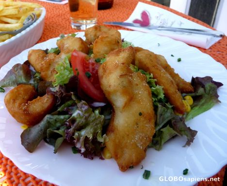 Postcard Regional food -