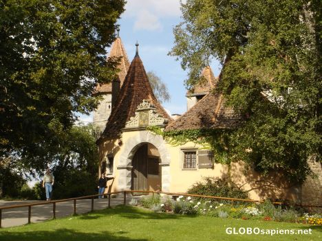 Postcard Old city gate