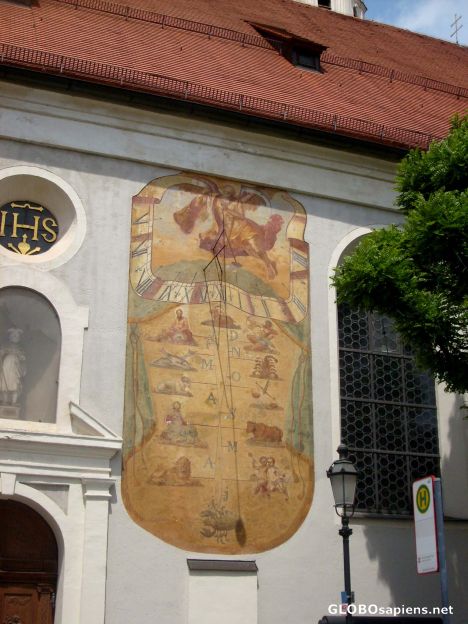 Postcard Old Town: Sundial