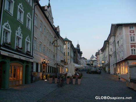 Postcard Fussgängerzone at Dusk