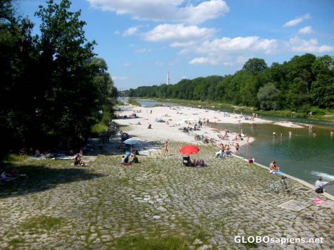 Postcard Thalkirchen: Beach