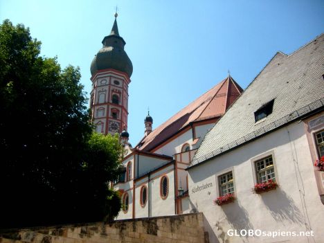 Postcard Andechs Abbey & Monestery