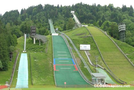 Postcard Große Olympiaschanze
