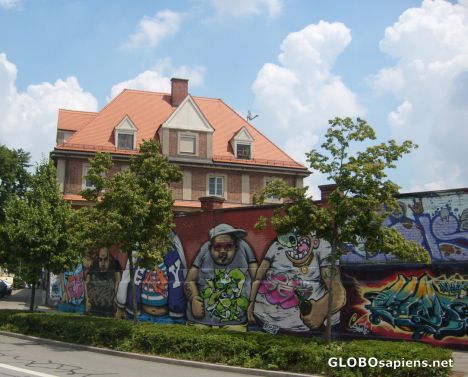 Postcard Bavarian Graffiti