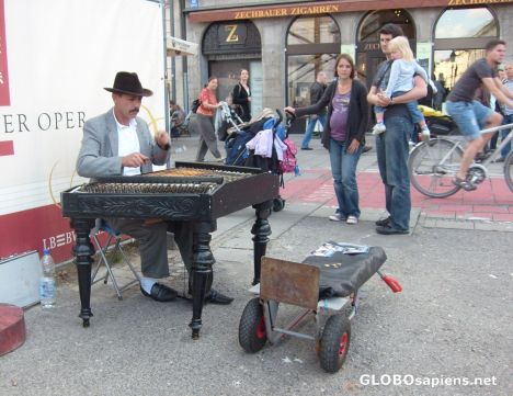 Postcard Street-musician
