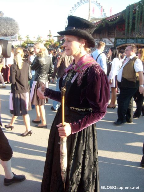 Postcard Historical Oktoberfest Dress