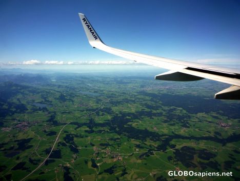 Postcard Approaching Memmingen