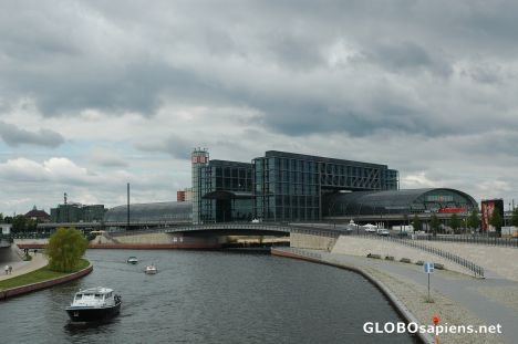 Postcard Hauptbahnhof area, Berlin.