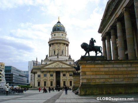 Postcard Gendarmenmarkt in Berlin