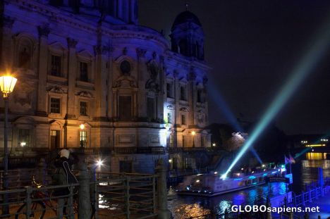 Postcard Berlin by night -