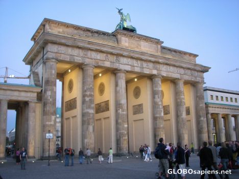Postcard Brandenburg Gate
