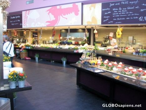 Postcard KaDeWe Food Hall