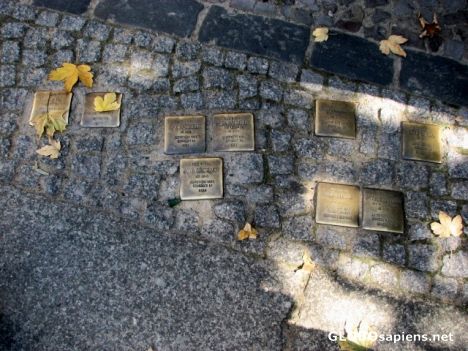 Postcard Stolpersteine ( Stumbling Blocks )
