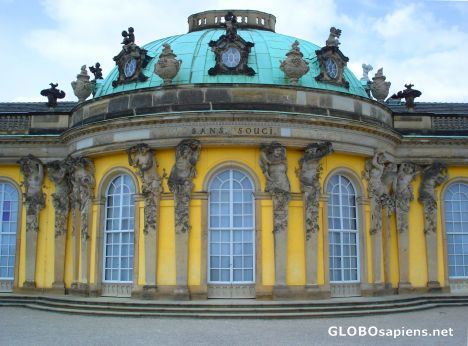 Postcard Palace of Sanssouci 2