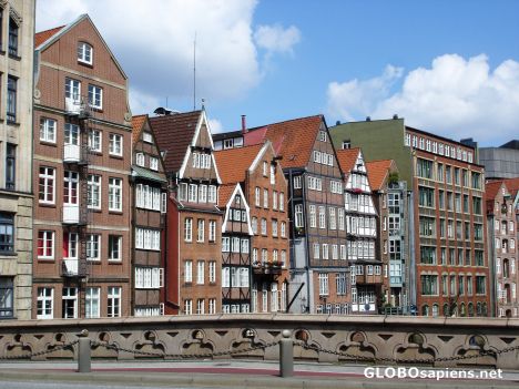 Postcard Old houses