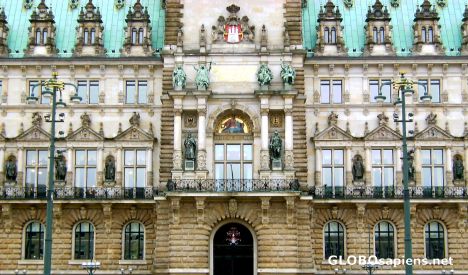 Postcard Hamburger Rathaus