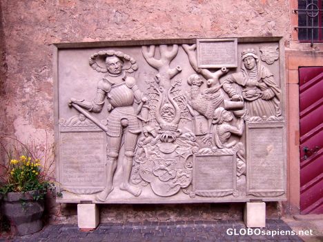 Postcard In the castle's courtyard
