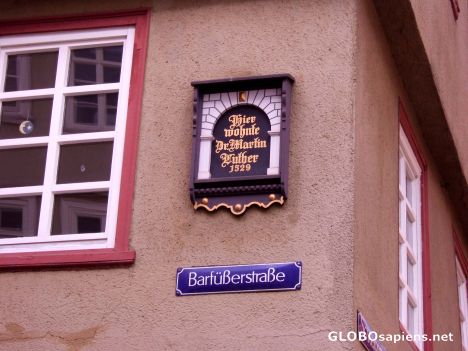 Postcard Martin Luther lived here