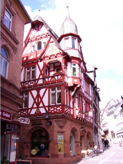 Postcard Corner house on Wettergasse