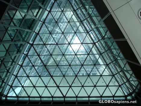 Postcard Central atrium of the CB Tower,