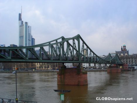Postcard Der eiserne Steg (Iron footbridge)